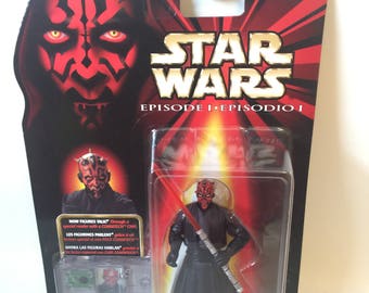 Vintage Star Wars Darth Maul Episode 1 Action Figure MINT with CommTech Chip