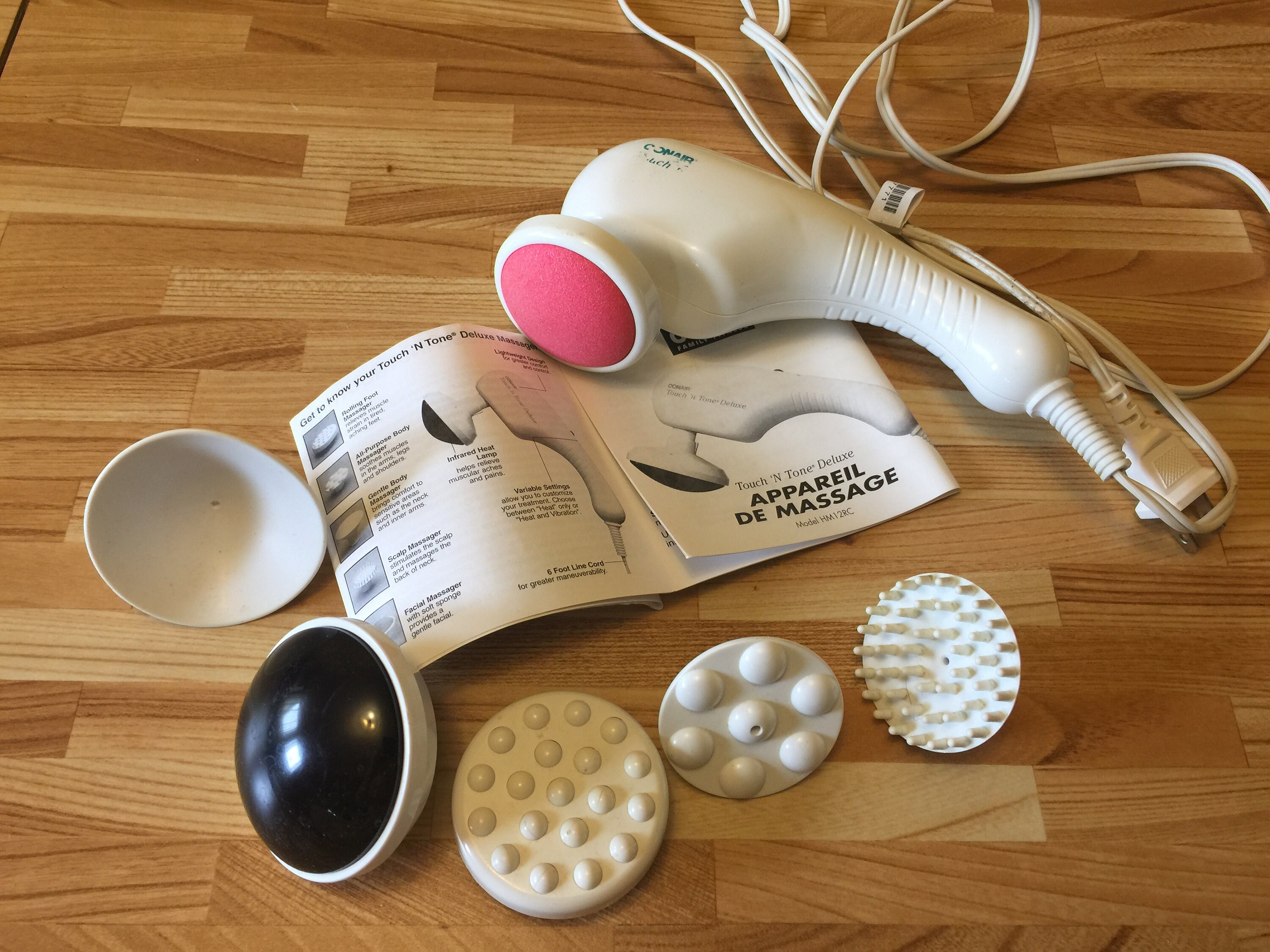 Vintage Electric Conair Massager Touch n Tone Deluxe Massager Etsy