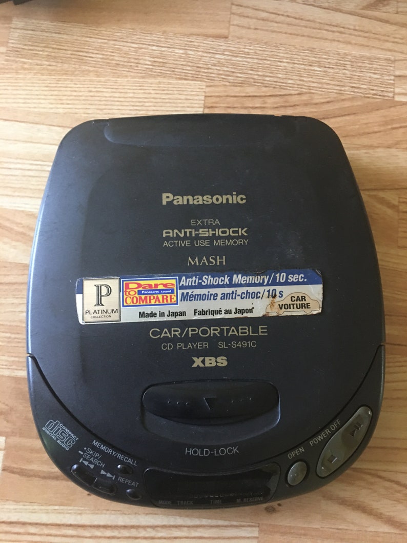 Vintage Panasonic Portable CD Player with Waist Belt Bag Etsy