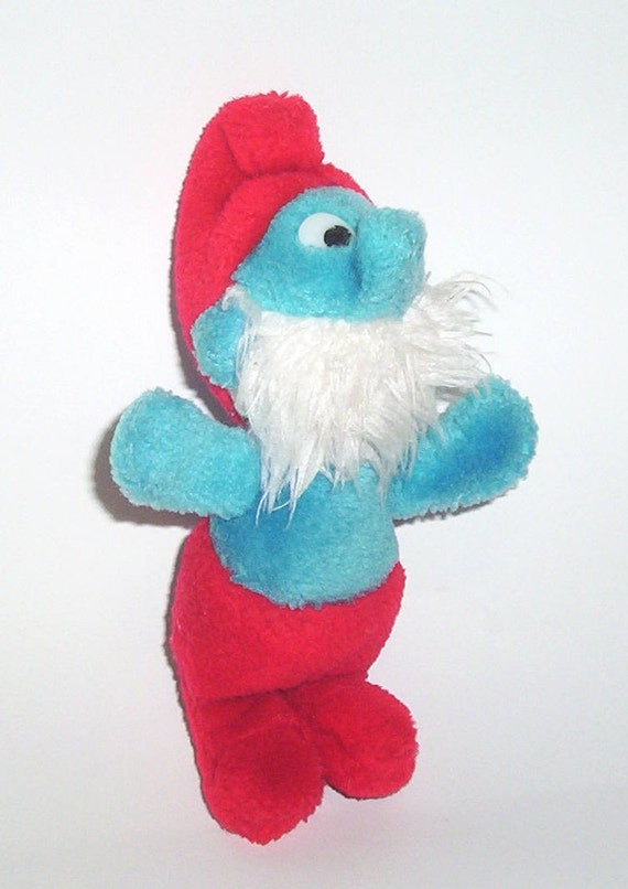 papa smurf plush toy