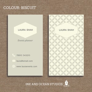 Para imprimir tarjeta de visita elegante, tarjeta de visita en una elección de 3 colores