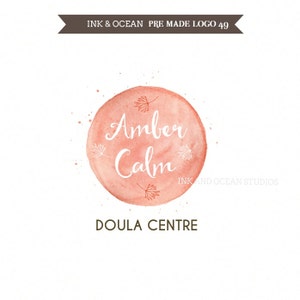 Boutique premade logo design for your business - Doula, birth, maternity, child care pretty logo.