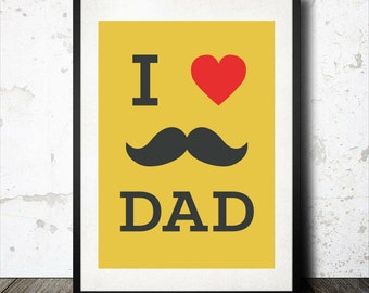 Vader Print "I love papa" downloadbare Art Print