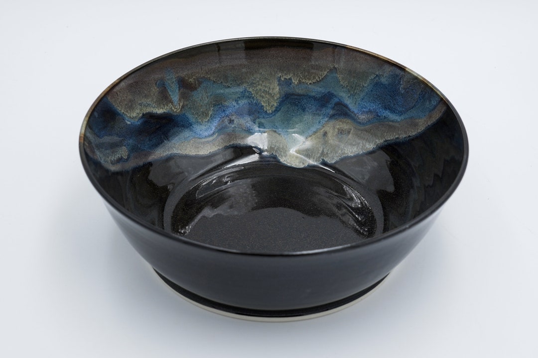 Handmade Pottery Serving Bowl: Wheel Thrown Ceramic Tableware for Fruit ...
