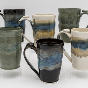 16oz Pottery Mug Set - Etsy