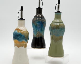 Handmade Pourer: Ceramic Cruets Decanters that Bring Color to Your Space, Medium Size