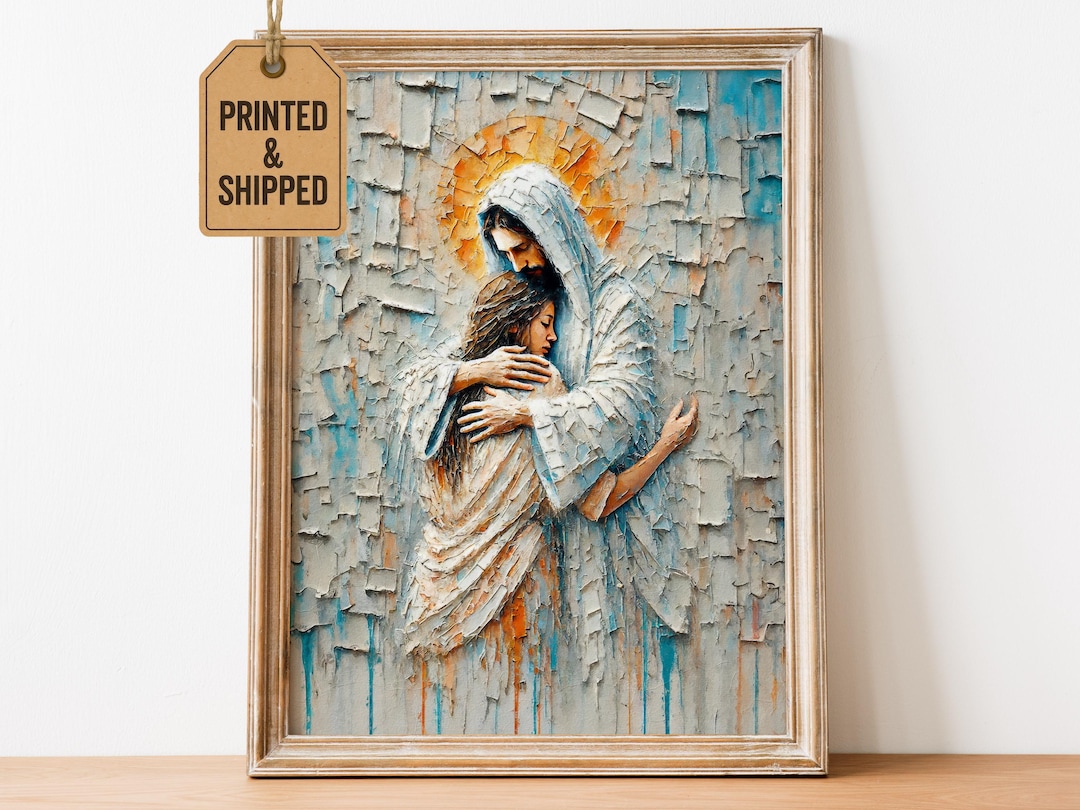 Jesus Comforts Mary Magdalene Art – Christian Wall Art Print ...