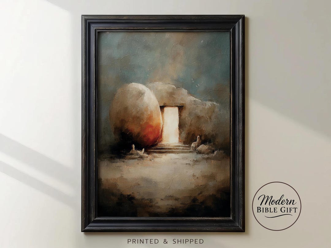 Empty Tomb of Jesus Art Print | Easter Resurrection Wall Art | Catholic ...