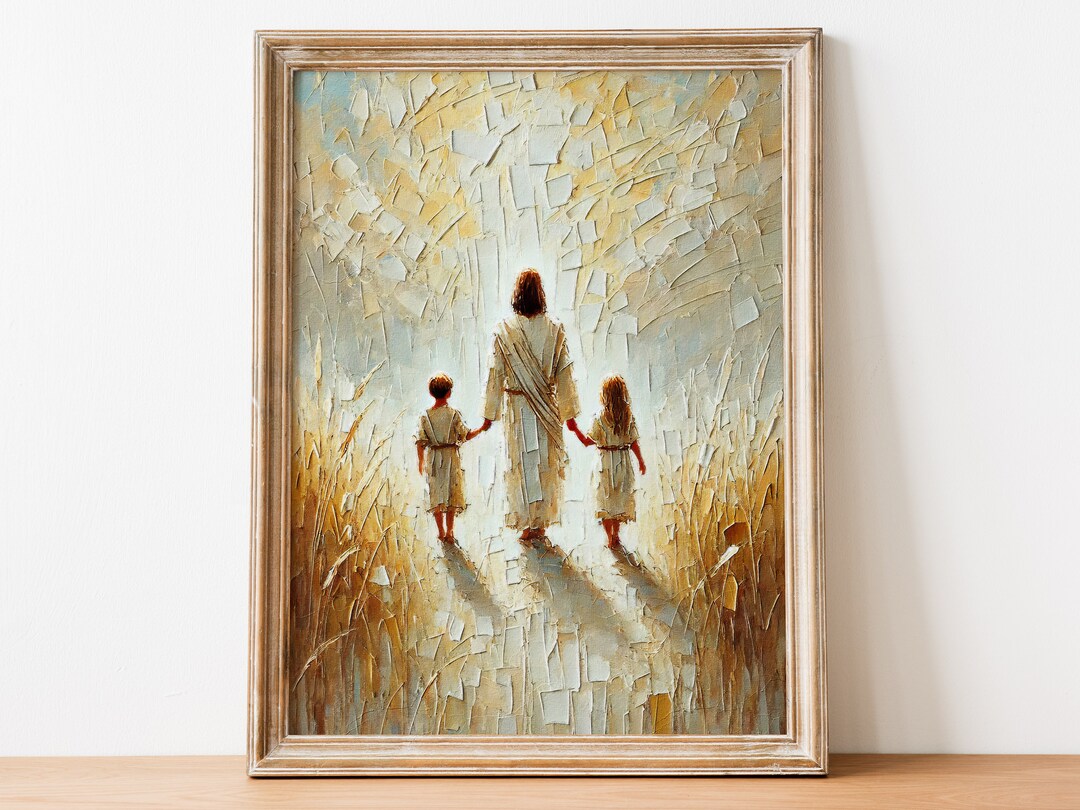 Path of Light: Jesus Walking With Children, Jesus With Children, Faith ...