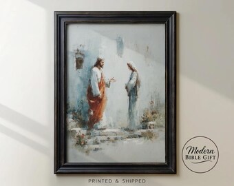 Noli Me Tangere | Jesus and Mary Magdalene | Renaissance Oil Art | Sacred Christian Painting 293