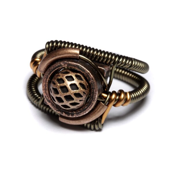 Steampunk Jewelry - RING - Copper