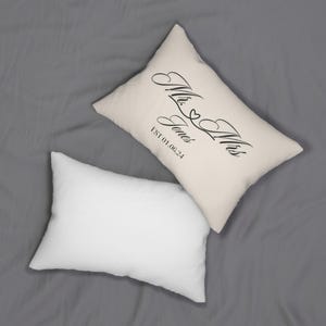 Custom Couple Wedding Pillow New Home Gift Pillow Bridal Shower Gift for Couple Mr Mrs Pillow Wedding Decor Wedding Favor Personalized Gift