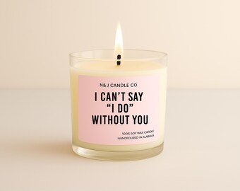 Ich mache Kerze, Brautjungfer Vorschlag, Kerze, Geschenk, Duftkerze, Wunschkerze, handgemacht