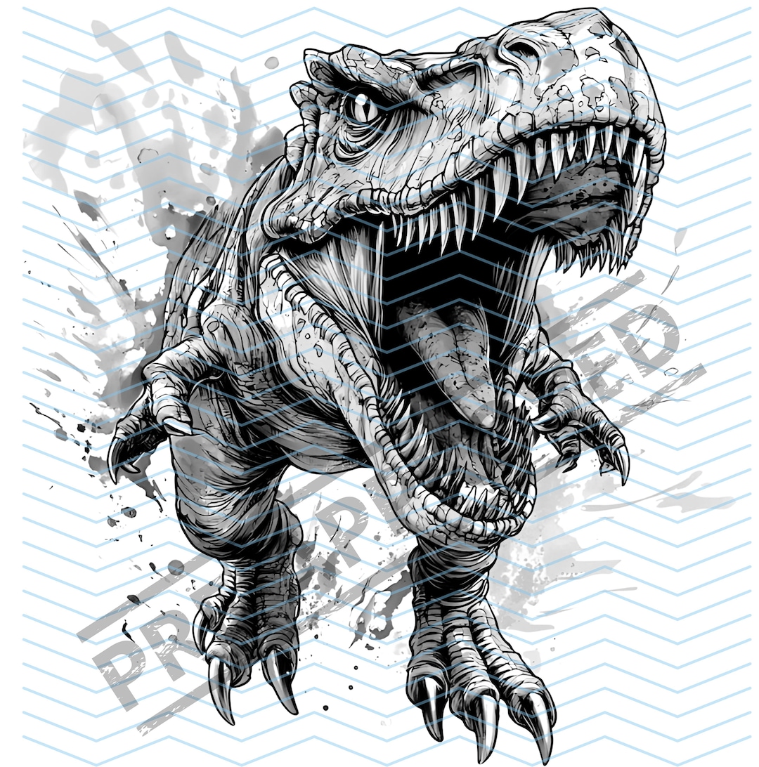 T rex Tattoo Design Digital Art 3D Printable SVG Stencil Dino t-rex-tattoo-design-digital-art-3d-printable-svg-stencil-dino