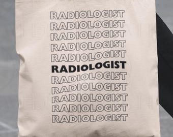Radiologist Tote Bag: Gift for Radiology Tech, X-Ray Graduate Carryall, Medical Imaging Professional, Radiographer