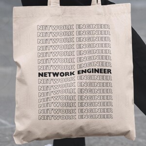 Network Engineer Tote Bag: IT Professional Gift, SysAdmin Accessory, Network Admin Carryall, Tech Career