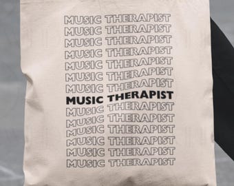 Music Therapist Tote Bag: MT-BC Gift, Music Therapy Graduation Present, CMT, Sound Healer Totebag