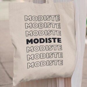 Modiste Tote Bag: Dressmaker Gift, Fashion Designer Present, Seamstress Totebag, Sewing Enthusiast Carryall, Needlewoman