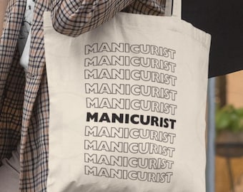 Manicurist Tote Bag: Gift for Nail Technician, Salon Station Carryall, Professional Artist Totebag, Beautician