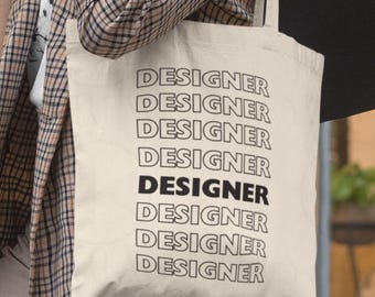 Designer Tote Bag: Design Student Present, Graphic Fashion Interior Creative UX UI Designer Gift