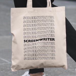 Screenwriter Tote Bag: Gift for Scriptwriter, Writer Totebag, Litterateur, Playwright, Writing Enthusiast Present, Dramatist