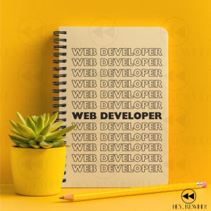 Web Developer Journal: Programmer Notebook, Coding Log Book, Software Engineer Gift, Computer Science Student image 2