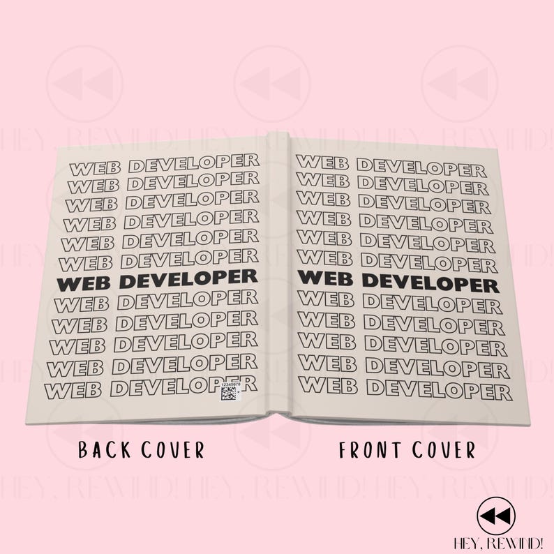 Web Developer Journal: Programmer Notebook, Coding Log Book, Software Engineer Gift, Computer Science Student image 3