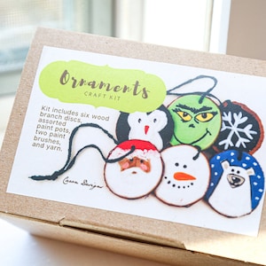 Ornament Craft Kit Includes Everything You Need To Create Hand Painted Ornaments A Great Kids Craft Kit Or Adult Craft Kit