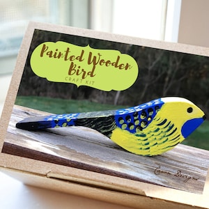 DIY Wooden Bird Craft Kit | Adult Craft Kit | Wooden Bird to Paint