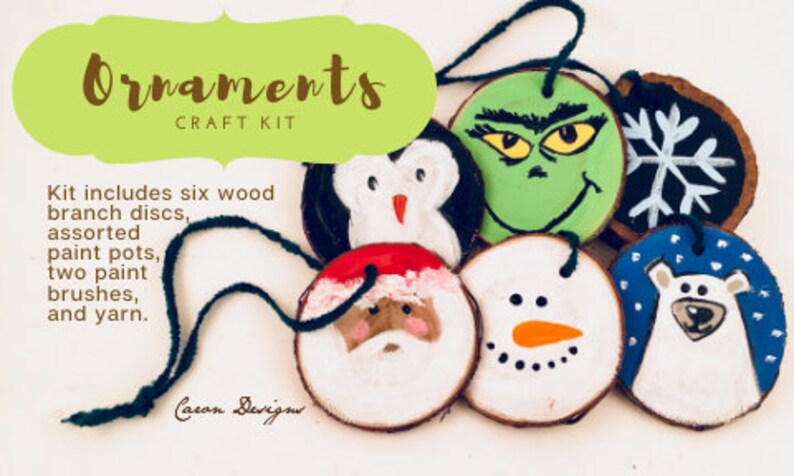 Ornament Craft Kit Includes Everything You Need To Create Hand Painted Ornaments A Great Kids Craft Kit Or Adult Craft Kit image 10