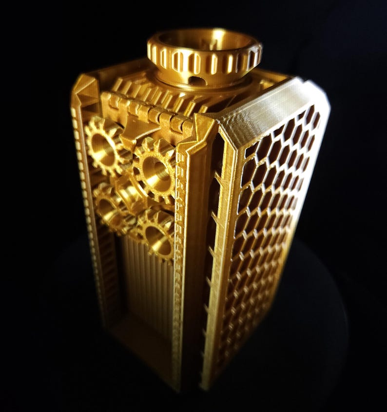 Golden Clockwork Box - Etsy