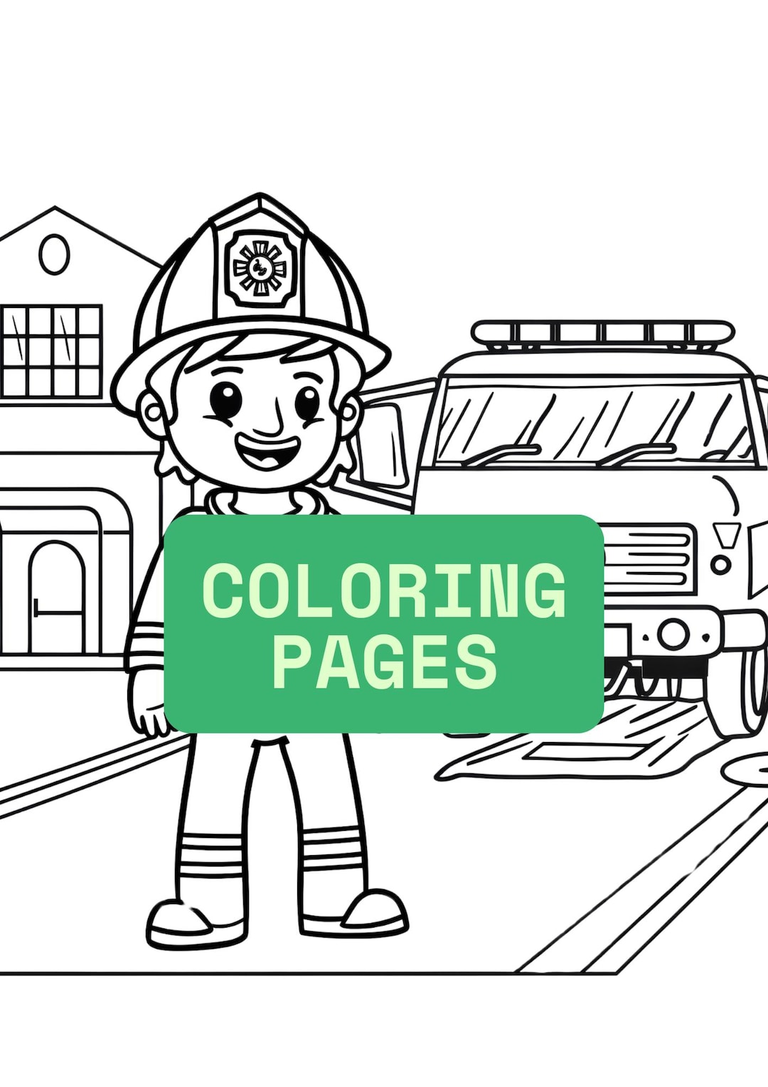 Community Helpers Coloring Pages for Kids Ages 6-8 | 5 Jobs PDF Bundle ...