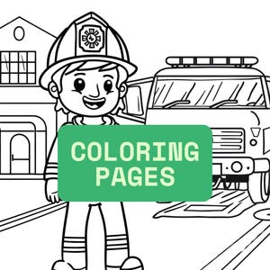 Community Helpers Coloring Pages for Kids Ages 6-8 | 5 Jobs PDF Bundle | Educational Printables | Digital Download