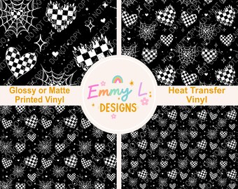 Burning Love Patterned Vinyl Sheet, Adhesive Vinyl, Printed Vinyl, Heat Transfer Vinyl, Patterned Vinyl, Valentine's Day Craft Vinyl -509