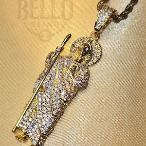 San Judas Tadeo Pendant - Religious Amulet, Spiritual Religious Christian Jewelry, Saint Jude St. Jude Medallion Necklace Catholic Gift