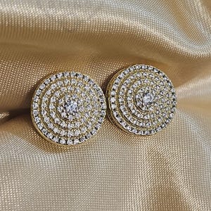 14k Gold Square Diamond Stud Earrings Sparkling CZ, Hypoallergenic Jewelry, Earrings For Him, 925 Sterling Silver Earrings, Men's Jewelry