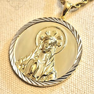 Our Lady of Graces Necklace – 925 Silver Religious Medal Pendant - Catholic Jewelry, Hypoallergenic, Religious Faith, Spiritual Symbol