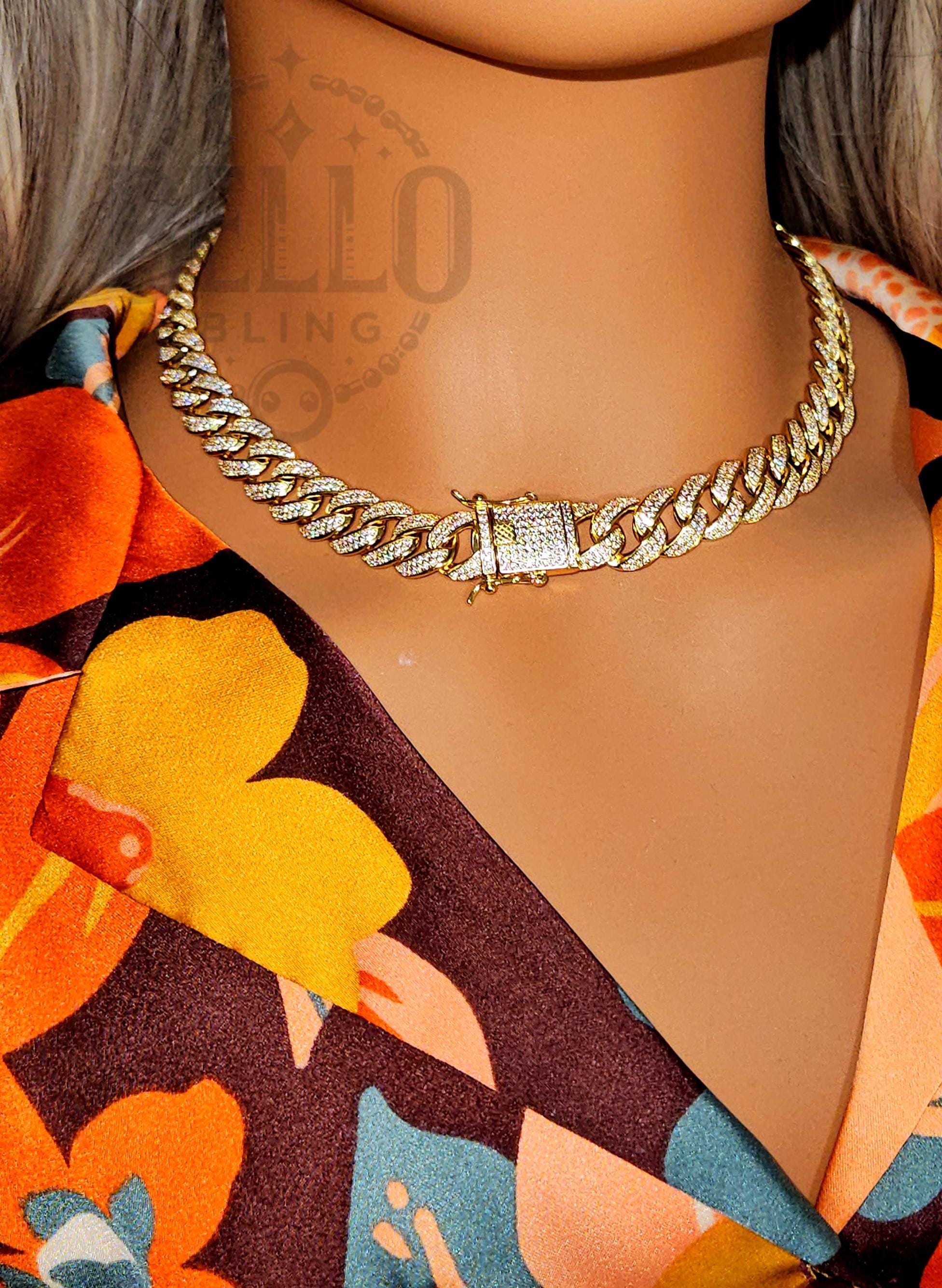 Catena A Maglia Cubana Miami Per Uomo - Foto 2