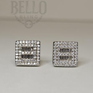 Orecchini Goccia A Lobo In Argento 925 Con Zirconi Bianchi E Neri - Foto 2