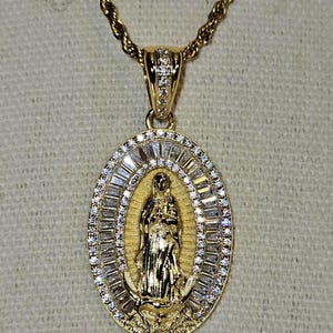 Blessed Virgin Mary Pendant – Catholic Jewelry, Gift for Her