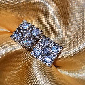 925 sterlingzilveren oorknopjes - sprankelende CZ herenoorbel, vierkante studs geschroefde oorbellen, herensieraden, hypoallergene sieraden