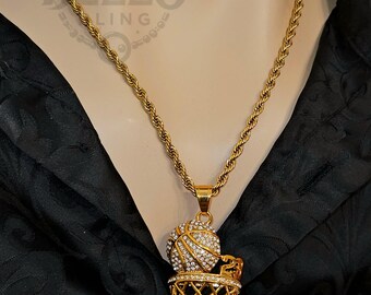 Collana Uomo Basket Con Ciondolo A Palla 3D – Acciaio Inossidabile, Oro/Argento, Regalo Fan