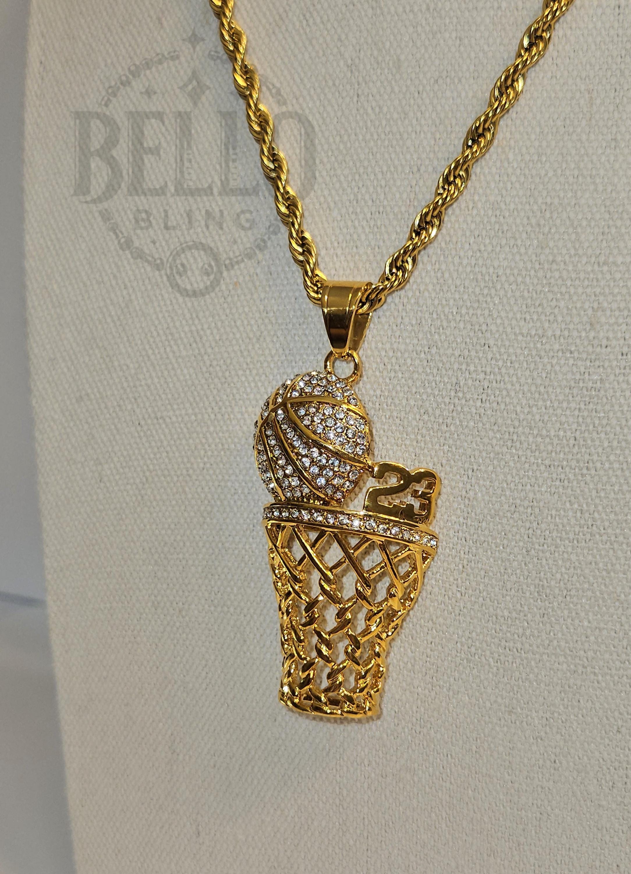 Collana A Ciondolo Da Calcio Uomini Hip Hop Ghiacciato Strass Bling, Catena In Acciaio Inossidabile, Regalo Di Gioielli Sportivi Da 6,38 € | DHgate