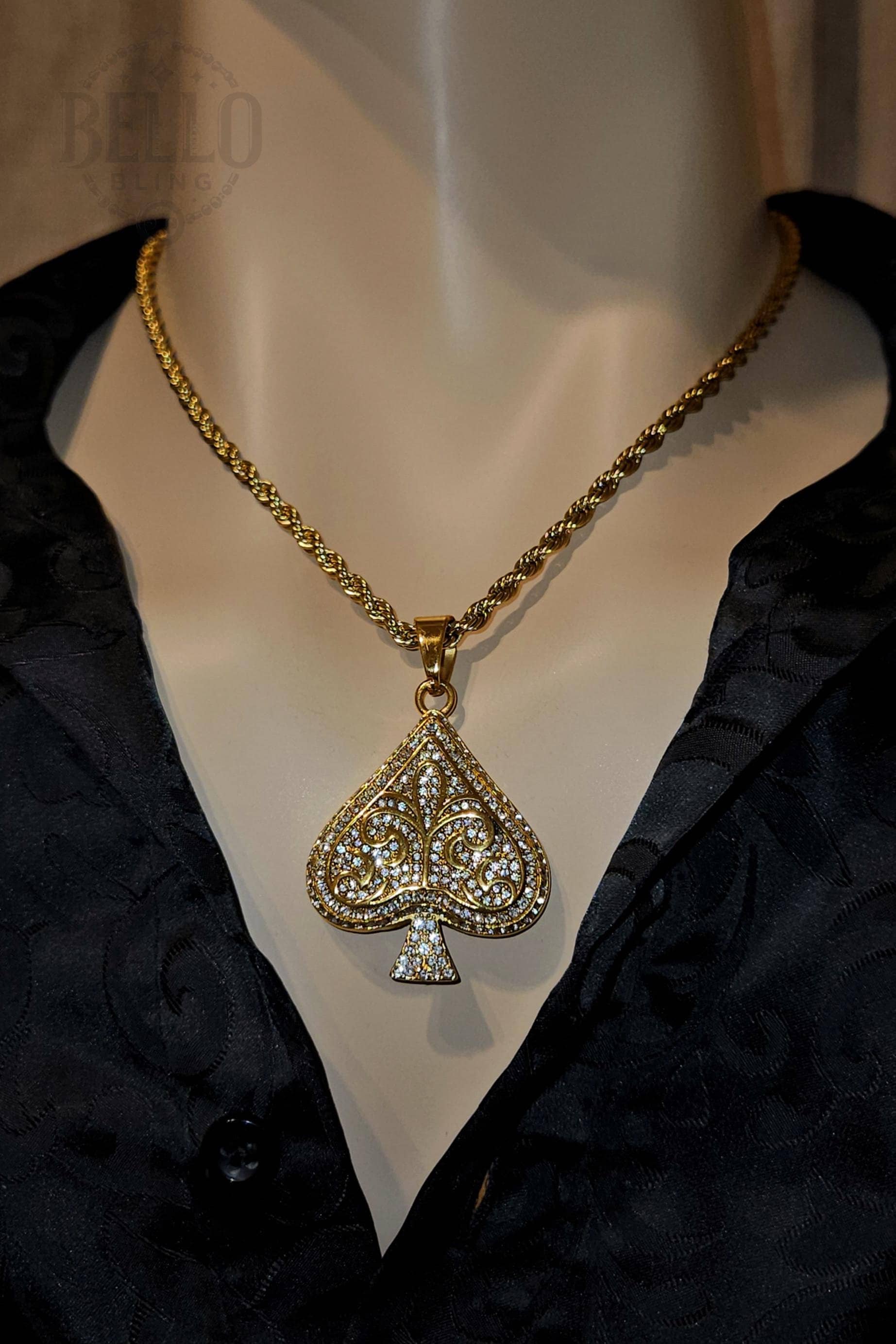 Spade Pendant - Etsy