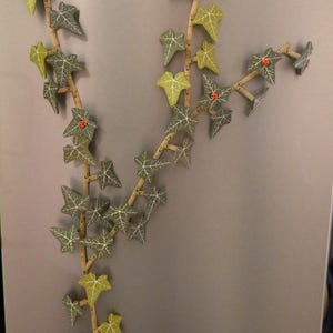 3D Printed English Ivy Fridge Magnet | Flexible Vine Decor