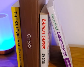 3D Printed Magnetic Chess Book Game | Travel Board Game, Compact Storage