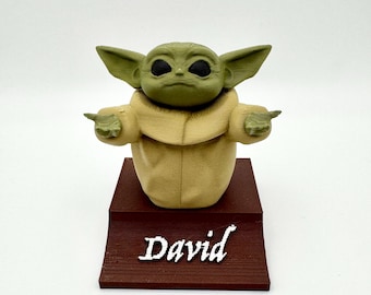 Customizable Baby Yoda Pen Holder | Star Wars Desk Organizer