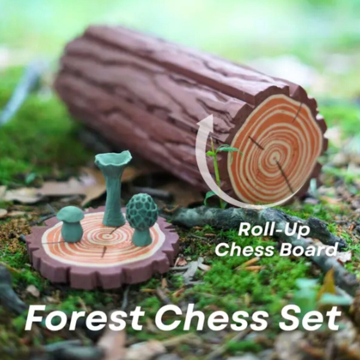 Forest Chess and Checkers Set