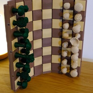 3D Printed Mushroom Chess Set | Unique Travel Game image 6