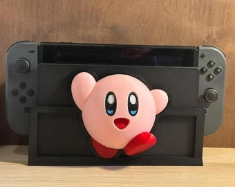 Kirby Nintendo Switch Dock: Gaming Room Decoration